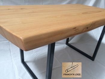 Table basse Chataignier et fer