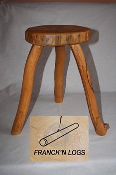 Tabouret rondins